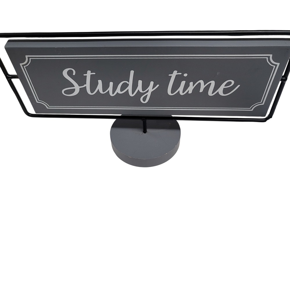 Reversable Double Sided Wooden Sign Study Time Nap Time Desk Decor Student